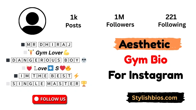 Aesthetic Gym Bio For Instagram