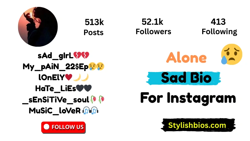 Alone Sad Bio For Instagram