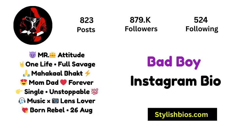 Bad Boy Instagram Bio
