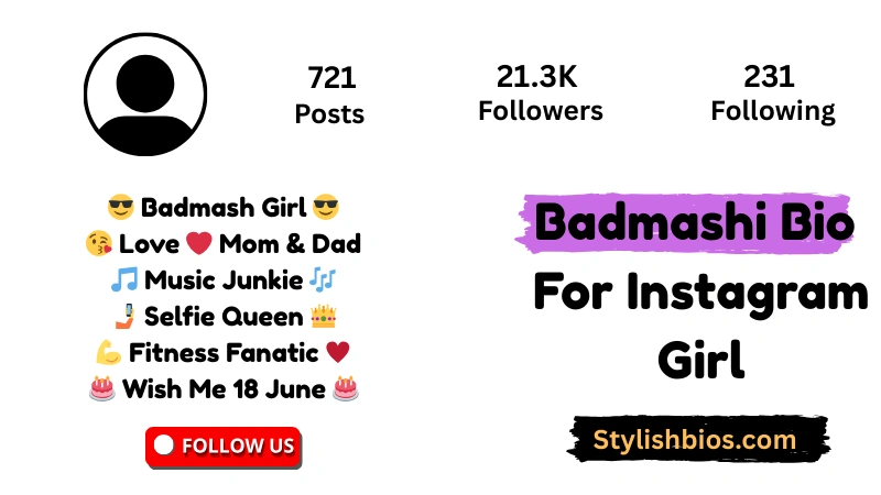 890+ Best Badmashi Bio for Instagram: Gangster, Stylish & Attitude (2025) Badmashi Bio For Instagram Girl