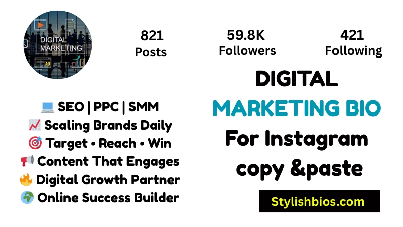 Digital Marketing Bio For Instagram Copy And Paste