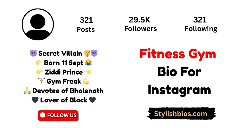 Fitness Gym Bio For Instagram