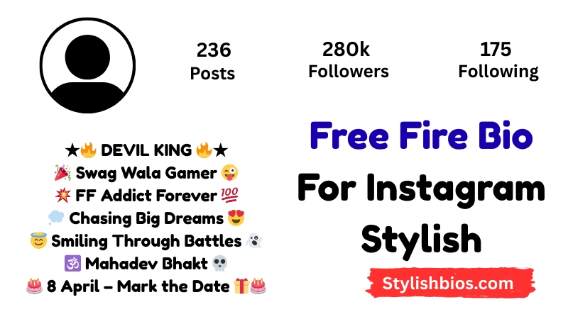 700+ Best Free Fire Instagram Bios (Stylish, Cool & Gamer Attitude Ideas 2025) Free Fire Bio For Instagram Stylish