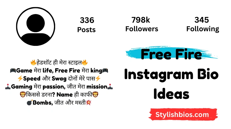 700+ Best Free Fire Instagram Bios (Stylish, Cool & Gamer Attitude Ideas 2025) Free Fire Instagram Bio Ideas