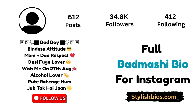 890+ Best Badmashi Bio for Instagram: Gangster, Stylish & Attitude (2025) Full Badmashi Bio For Instagram