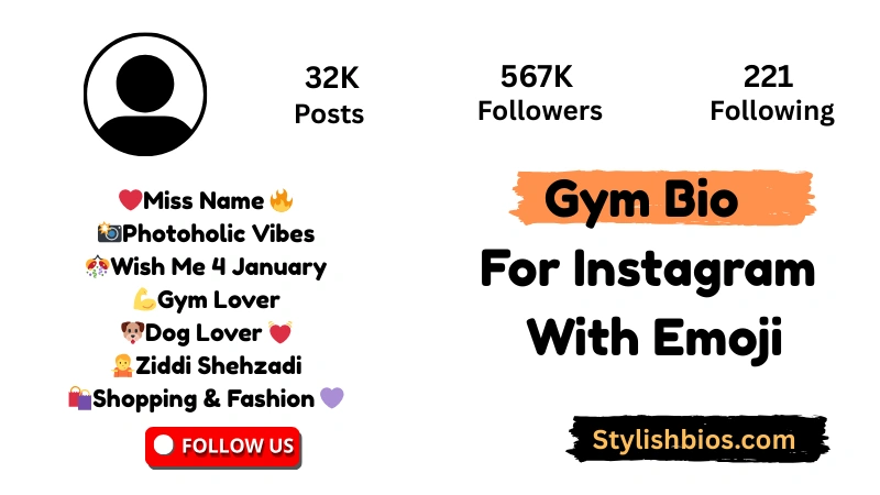 Gym Bio For Instagram With Emoji