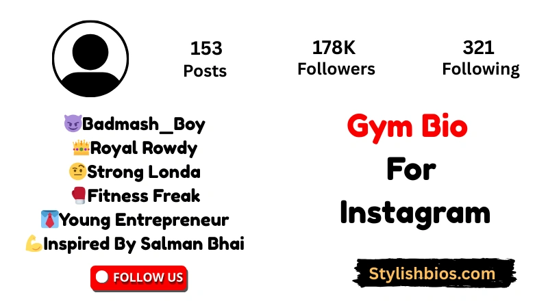 Gym Bio For Instagram