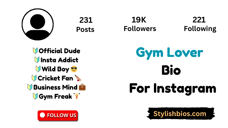 Gym Lover Bio For Instagram