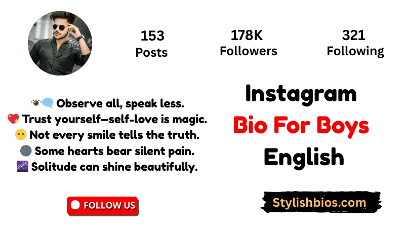 Top【1900+】Instagram Bio For Boys (2025): Cool, Attitude & Stylish Instagram Bio For Boys English