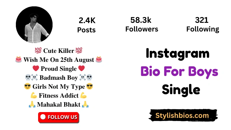Top【1900+】Instagram Bio For Boys (2025): Cool, Attitude & Stylish Instagram Bio For Boys Single