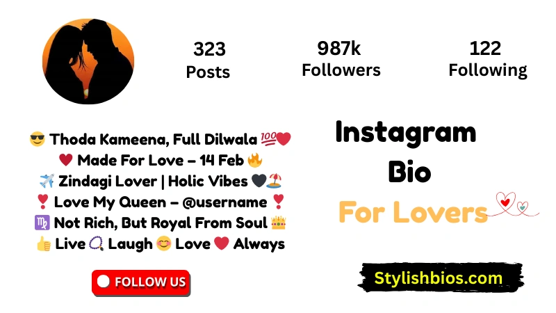 Instagram Bio For Lovers