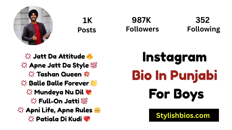 455+ Best Instagram Bio in Punjabi (Stylish, Attitude & Trendy 2025) Instagram Bio In Punjabi For Boys