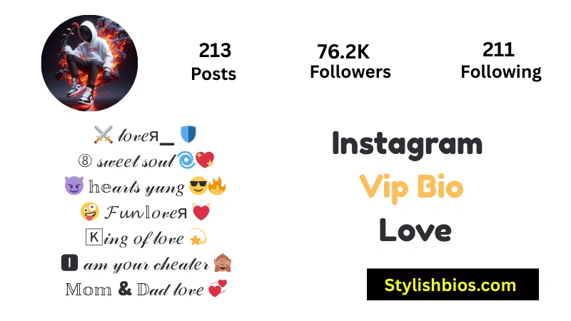 465+ Best Instagram VIP Bio Style for Boys and Girls (Copy & Paste 2025) Instagram Vip Bio Love