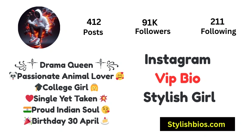 465+ Best Instagram VIP Bio Style for Boys and Girls (Copy & Paste 2025) Instagram Vip Bio Stylish Girl
