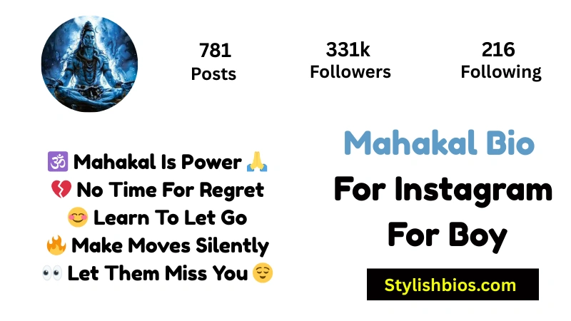 645+ Best Mahakal Bio for Instagram (2025) | Proud Mahadev Bhakt Bios Mahakal Bio For Instagram For Boy