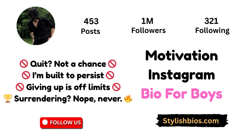 Top【1900+】Instagram Bio For Boys (2025): Cool, Attitude & Stylish Motivation Instagram Bio For Boys