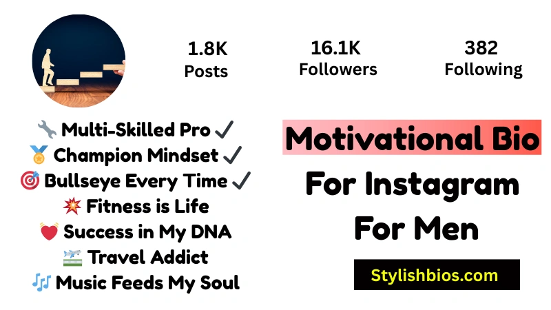 Motivational Bio For Instagram For Men