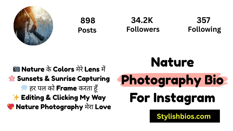 Nature Photography Bio For Instagram
