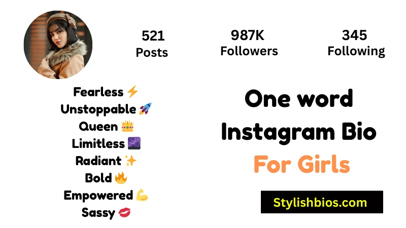 1550+ Best Instagram Bio for Girls: Stylish, Attitude, VIP & Classy Bios(2025) One word Instagram Bio For Girls