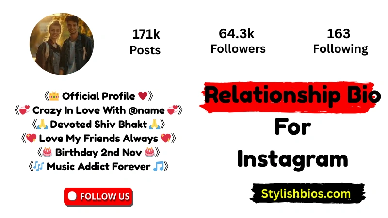 Relationship Bio For Instagram