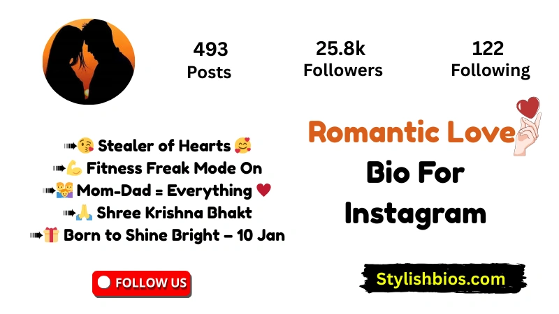 Romantic Love Bio For Instagram