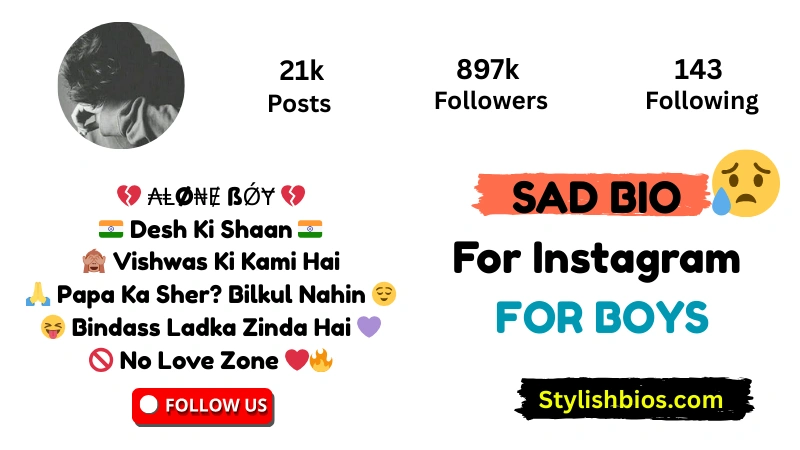 Sad Bio For Instagram For Boys
