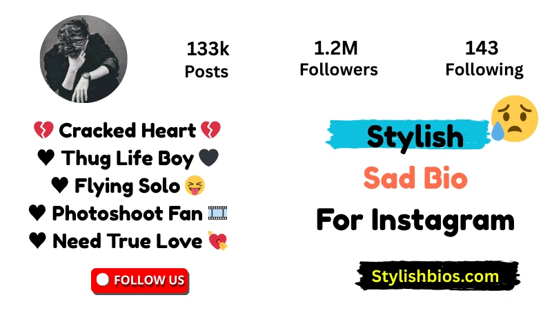 Stylish Sad Bio For Instagram