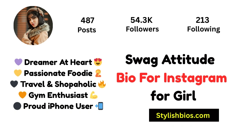 1550+ Best Instagram Bio for Girls: Stylish, Attitude, VIP & Classy Bios(2025) Swag Attitude Bio For Instagram For Girl