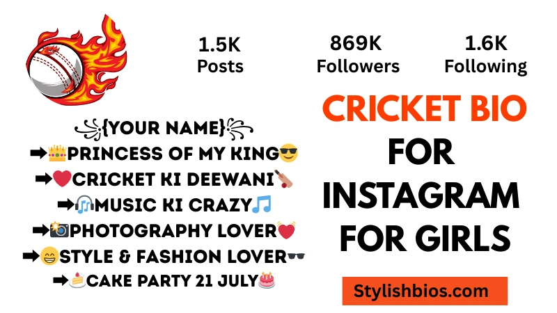 650+ Best Cricket Bio For Instagram – Stylish Cricket Lover Bios (Copy & Paste) cricket bio for instagram for girls