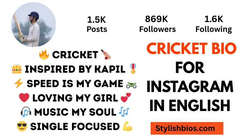650+ Best Cricket Bio For Instagram – Stylish Cricket Lover Bios (Copy & Paste) cricket bio for instagram in english