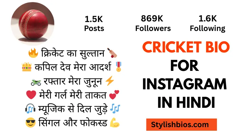 650+ Best Cricket Bio For Instagram – Stylish Cricket Lover Bios (Copy & Paste) cricket bio for instagram in hindi