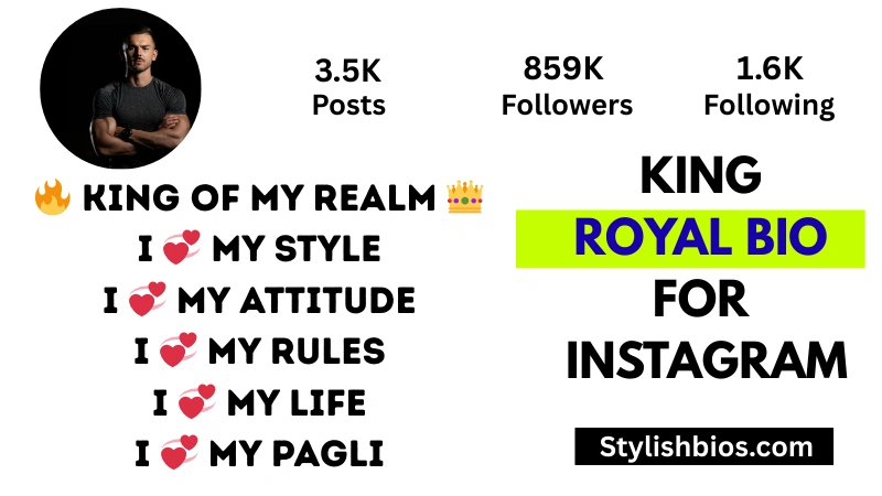 350+ Best Royal Bio for Instagram | King, Queen, VIP & Attitude (2025) king royal bio for Instagram
