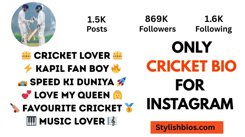 650+ Best Cricket Bio For Instagram – Stylish Cricket Lover Bios (Copy & Paste) only cricket bio for instagram