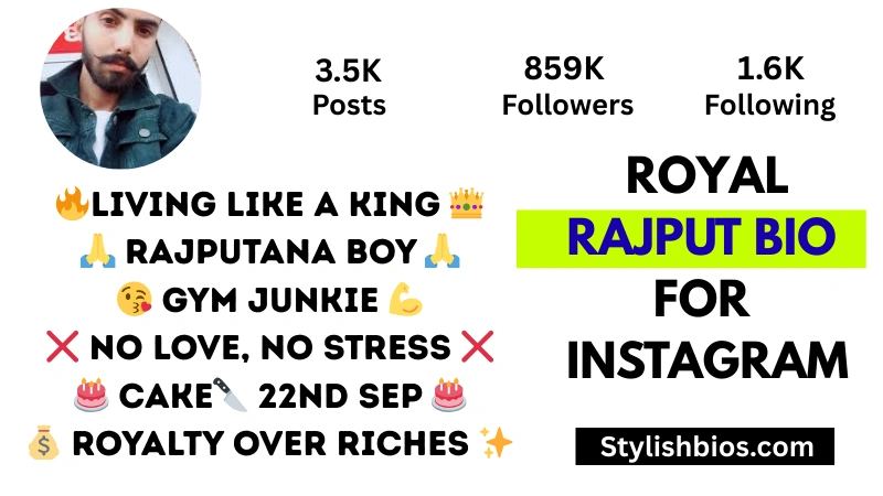 350+ Best Royal Bio for Instagram | King, Queen, VIP & Attitude (2025) royal rajput bio for Instagram