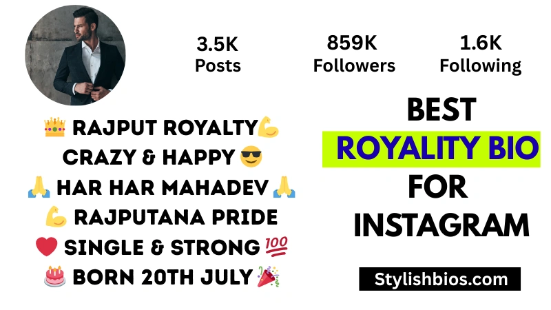 350+ Best Royal Bio for Instagram | King, Queen, VIP & Attitude (2025) royality bio for Instagram