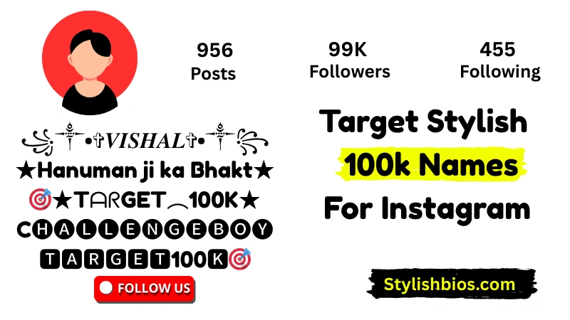 Top (790+) Target 10k Bio For Instagram 2025 | Stylish Target 100K Name Ideas stylish target 100k names for instagram