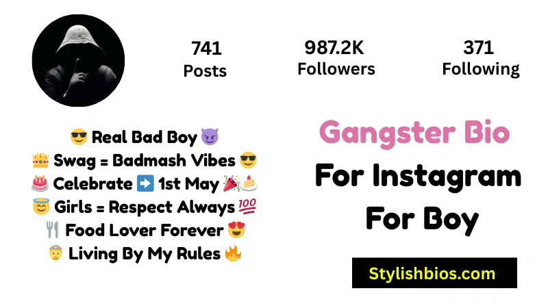 Gangster Bio For Instagram For Boy