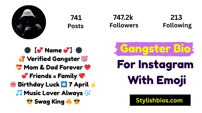 Gangster Bio For Instagram With Emoji