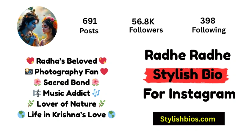 Radhe Radhe Stylish Bio For Instagram