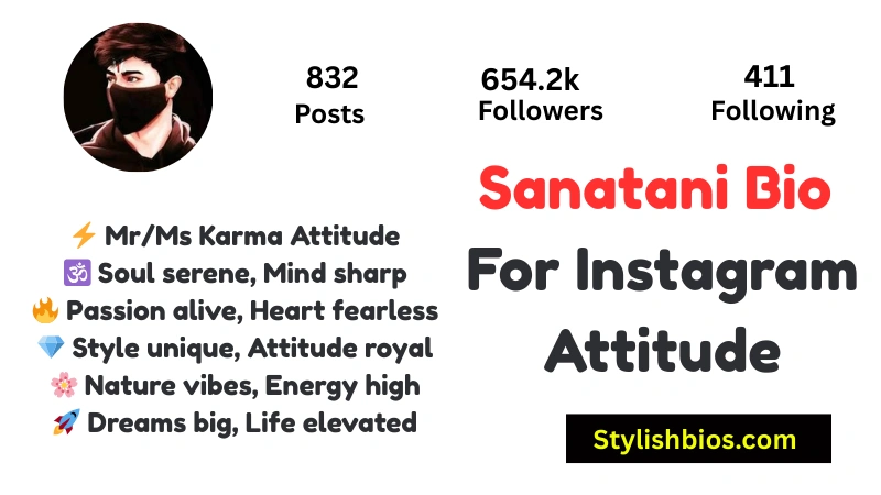 999+ Best Sanatani Bio for Instagram | Hindu, Spiritual & Dharmic Ideas (2025) Sanatani Bio For Instagram Attitude
