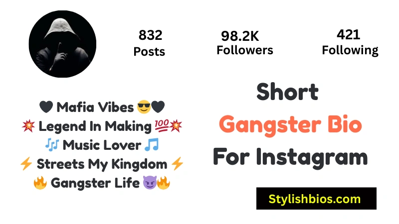 Short Gangster Bio For Instagram