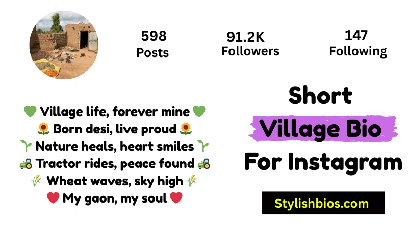 Short Village Bio For Instagram