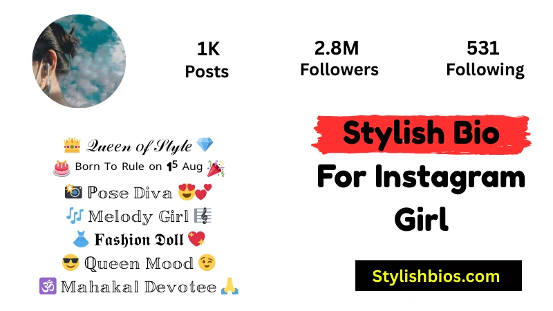 Stylish Bio For Instagram Girl