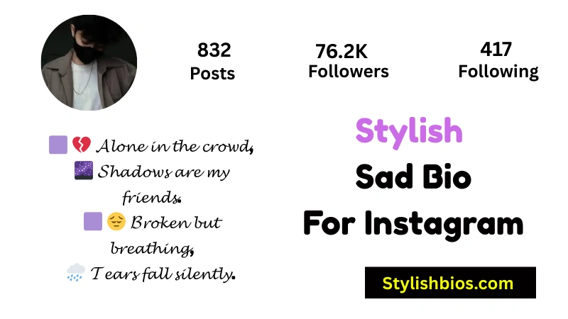 Stylish Sad Bio For Instagram
