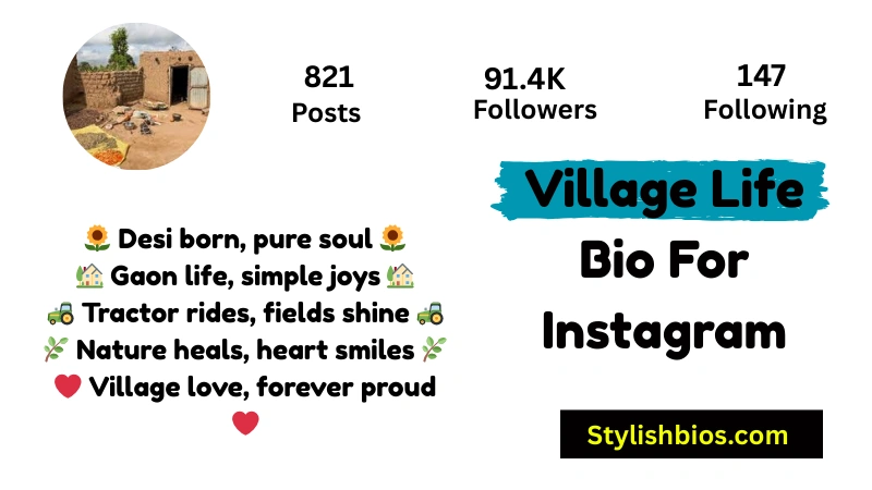 Village Life Bio For Instagram