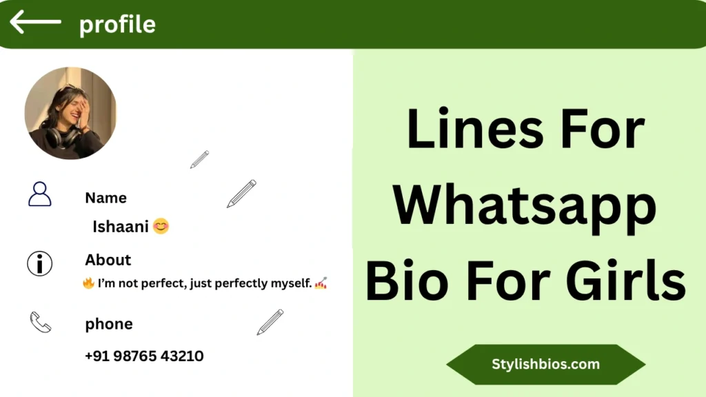 Lines For Whatsapp Bio For Girls