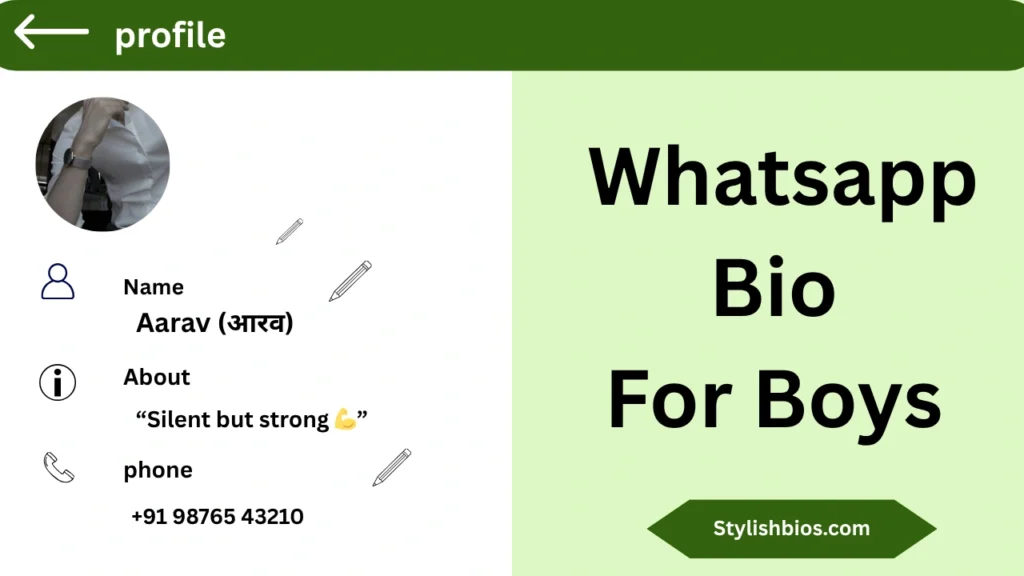 Whatsapp Bio For Boys