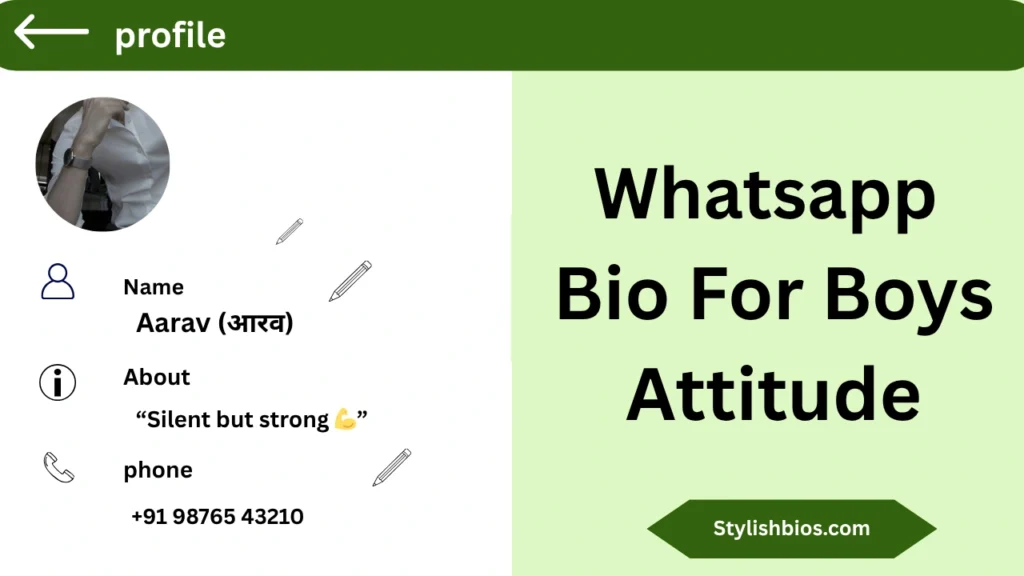 Whatsapp Bio For Boys Attitude