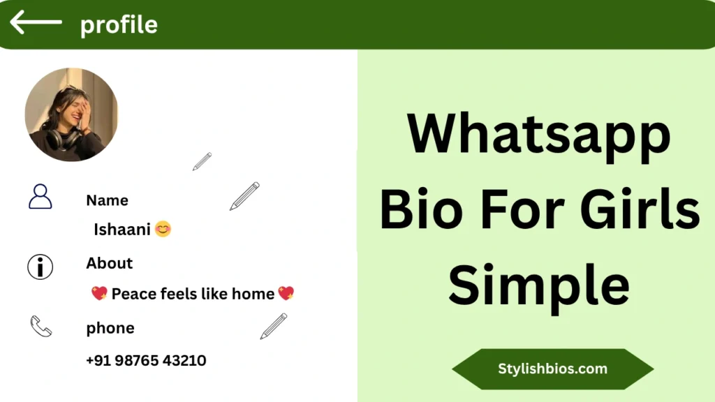 Whatsapp Bio For Girls Simple