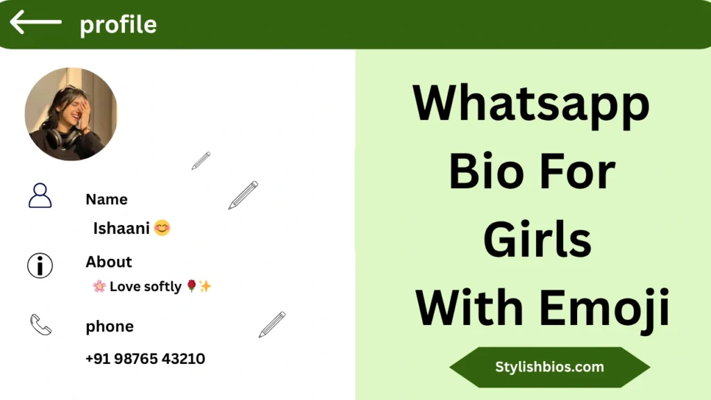 Whatsapp Bio For Girls With Emoji